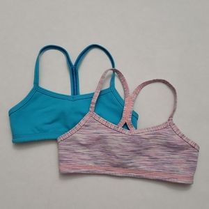 Ivivva girl sports bra size 6 - sold as a set